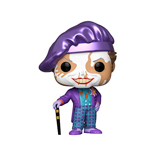 Funko Pop Heroes: Batman 1989 - Joker w/Hat w/Chase (El diseño Puede Variar) Multicolor