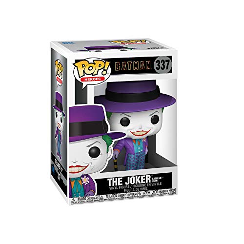 Funko Pop Heroes: Batman 1989 - Joker w/Hat w/Chase (El diseño Puede Variar) Multicolor