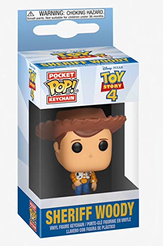 Funko Pop! - Llavero Pixar Toy Story 4 - Woody - Figura