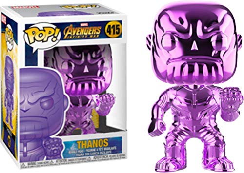 Funko PoP! Marvel Avengers 3: Infinity War - Infinity Stones Thanos Chrome Funko Pop! Vinyl Bundle (Set of 6)