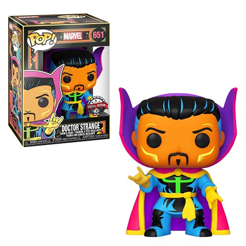 Funko- Pop Marvel Black Light Dr. Strange Juguete coleccionable, Multicolor (48848)