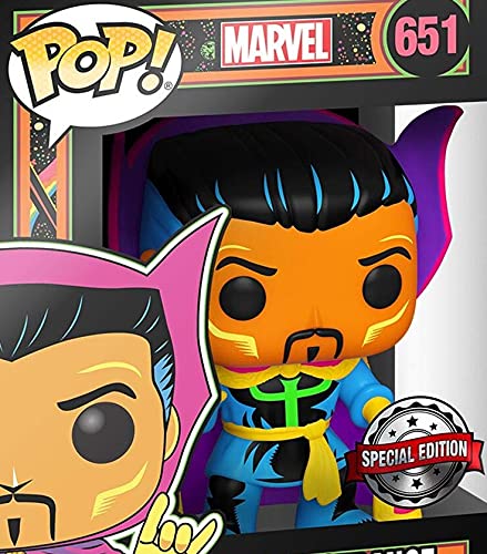 Funko- Pop Marvel Black Light Dr. Strange Juguete coleccionable, Multicolor (48848)