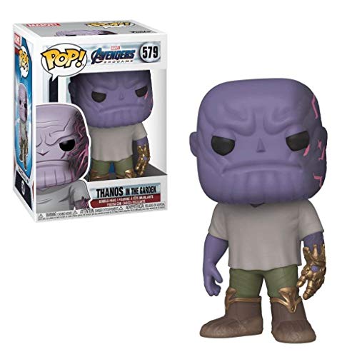 Funko- Pop Marvel: Endgame-Casual Thanos w/Gauntlet Avengers Collectible Toy, Multicolor (45141)