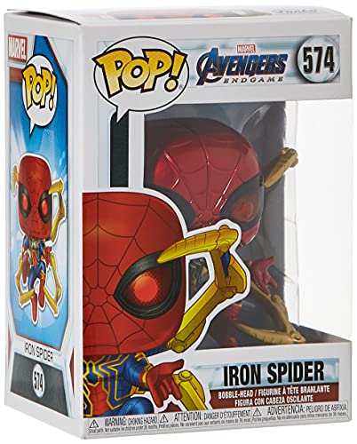 Funko- Pop Marvel: Endgame-Iron Spider w/NanoGauntlet Avengers Figura Coleccionable, Multicolor, Talla Única (45138)