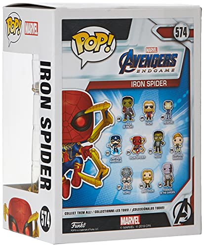 Funko- Pop Marvel: Endgame-Iron Spider w/NanoGauntlet Avengers Figura Coleccionable, Multicolor, Talla Única (45138)