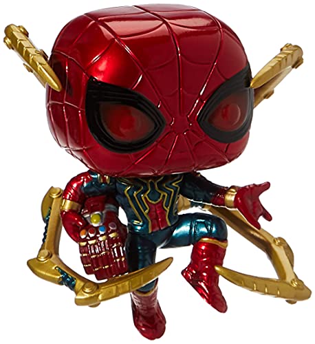 Funko- Pop Marvel: Endgame-Iron Spider w/NanoGauntlet Avengers Figura Coleccionable, Multicolor, Talla Única (45138)