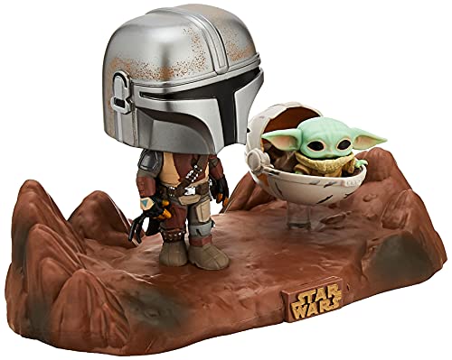 Funko- Pop Moment: Mandalorian-Mandalorian & Child Figura Coleccionable, Multicolor (49930)