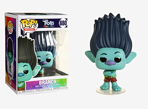 Funko - Pop! Movies: Trolls World Tour - Branch w/ Chase Figurina, Multicolor (47002)