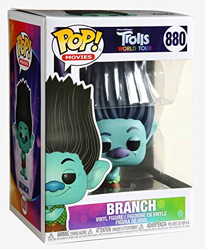 Funko - Pop! Movies: Trolls World Tour - Branch w/ Chase Figurina, Multicolor (47002)