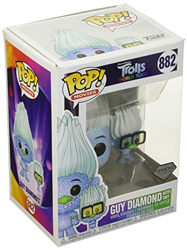 Funko - Pop! Movies: Trolls World Tour - Hip Hop Guy w/ Tiny Figurina, Multicolor (47004)