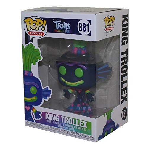 Funko - Pop! Movies: Trolls World Tour - King Trollex Figurina, Multicolor (47003)