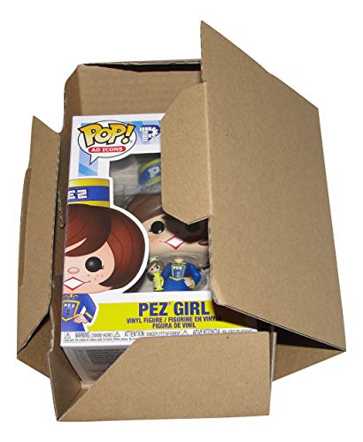 Funko Pop PEZ Girl -Morena- Ad Icons Pez #80 figura de vinilo con 1 tarjeta de comercio temática de dibujos animados y 1 caja protectora de cartón Pop