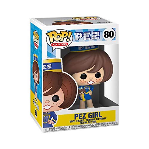 Funko Pop PEZ Girl -Morena- Ad Icons Pez #80 figura de vinilo con 1 tarjeta de comercio temática de dibujos animados y 1 caja protectora de cartón Pop