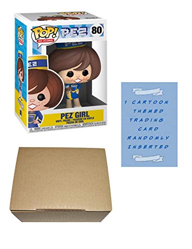 Funko Pop PEZ Girl -Morena- Ad Icons Pez #80 figura de vinilo con 1 tarjeta de comercio temática de dibujos animados y 1 caja protectora de cartón Pop