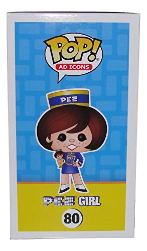 Funko Pop PEZ Girl -Morena- Ad Icons Pez #80 figura de vinilo con 1 tarjeta de comercio temática de dibujos animados y 1 caja protectora de cartón Pop