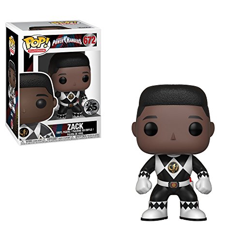 Funko Pop Power Rangers Figura de Vinilo Zack sin Casco, Multicolor (32808), Standard