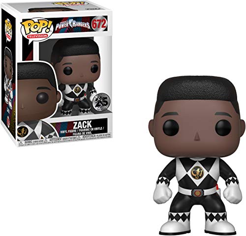 Funko Pop Power Rangers Figura de Vinilo Zack sin Casco, Multicolor (32808), Standard