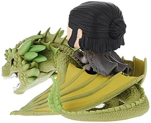 Funko POP Rides: Game of Thrones-Jon Snow w/Rhaegal Ducati Figura coleccionable, multicolor (44448)