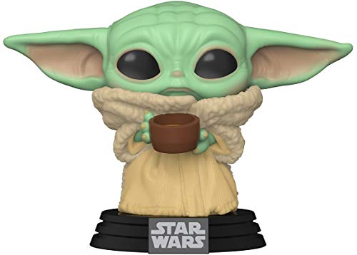 Funko- Pop Star Wars: Mandalorian-The Child w/Cup Ducati Figura Coleccionable, Multicolor (49933)