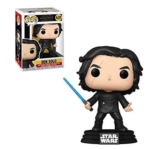 Funko Pop! Star Wars: The Rise of Skywalker – Ben Solo con sable azul (Kylo Ren) figura de vinilo (incluye funda protectora de caja emergente)