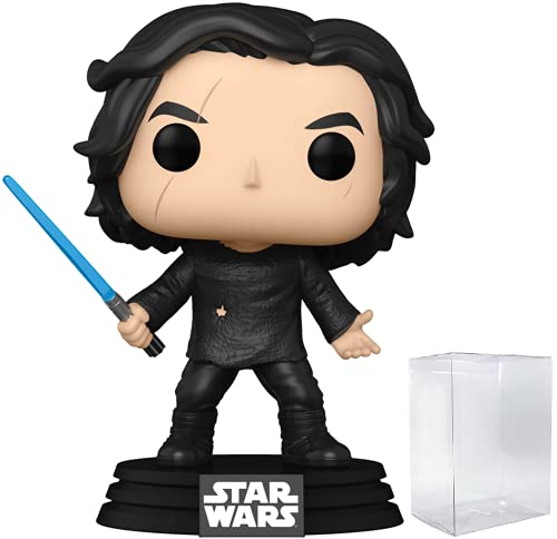 Funko Pop! Star Wars: The Rise of Skywalker – Ben Solo con sable azul (Kylo Ren) figura de vinilo (incluye funda protectora de caja emergente)