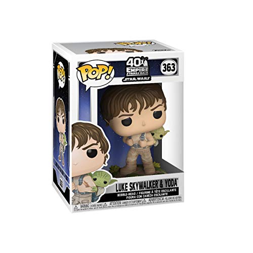 Funko - Pop! Star Wars - Training Luke with Yoda Figura Coleccionable, Multicolor (46768)