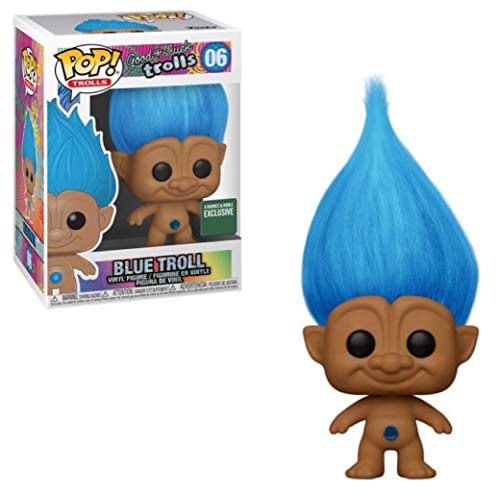 Funko Pop! Trolls - Good Luck Trolls - Blue Troll with Blue Hair - B&N Exclusive #06