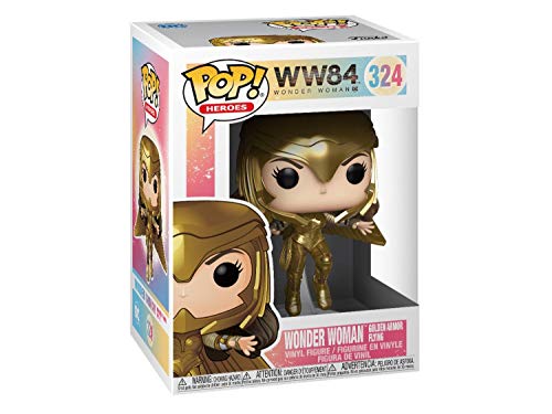 Funko - Pop! Wonder Woman 1984: Wonder Woman (Gold Flying Pose) Figura Coleccionable, Multicolor (46660)