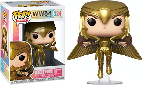 Funko - Pop! Wonder Woman 1984: Wonder Woman (Gold Flying Pose) Figura Coleccionable, Multicolor (46660)