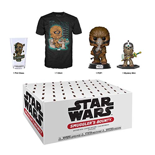 Funko Star Wars Smuggler's Bounty - Caja de suscripción de Wookie, diseño de Wookie, abril de 2019, camiseta grande