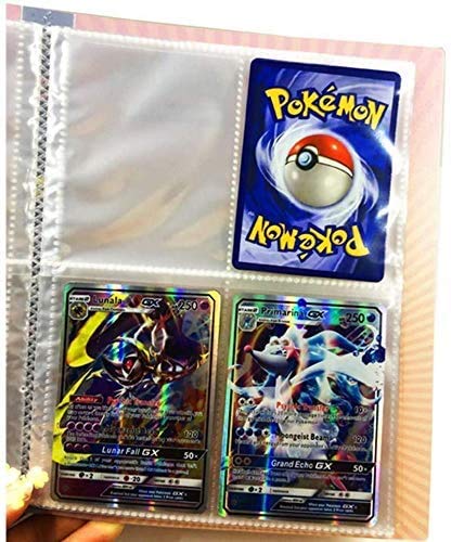 Funmo Álbum de Pokemon, Tarjeta de Comercio Álbum, Pokemon Cards GX EX Album Pokemon Cards Album Book, Album Pokemon Puede acomodar 120 Tarjetas Individuales o 240 Tarjetas Dobles (Rojo)