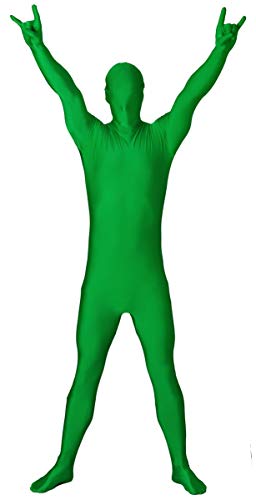 Funsuits Original FUNSUIT - Disfraz de Segunda Piel (Pegado al Cuerpo) Niños Carnaval Halloween - Verde - Talla Kids S / Kids M / Kids L [Kids L]