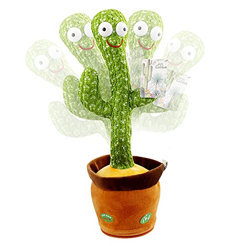 Furado Juguete De Peluche En Forma De Cactus Bailarin, Juguete De Cactus Bailando Con 120 Canciones En Inglés, Cantando Y Grabación Interesantes Juguetes Educativos De Educación Temprana