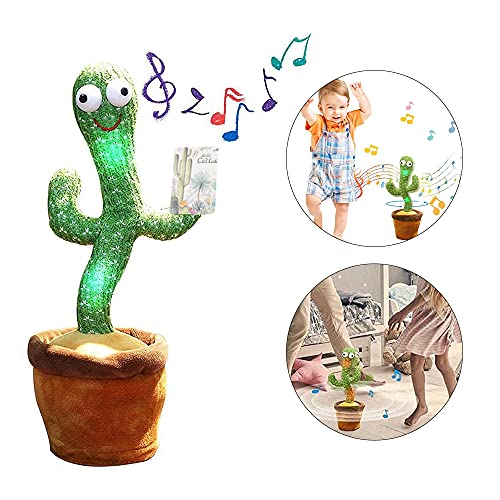 Furado Juguete De Peluche En Forma De Cactus Bailarin, Juguete De Cactus Bailando Con 120 Canciones En Inglés, Cantando Y Grabación Interesantes Juguetes Educativos De Educación Temprana