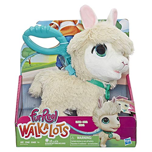 FurReal friends- FurReal Walkalots Big Wags Llama Juguete Interactivo para Mascotas, Sonidos y Movimiento, a Partir de 4 años (Hasbro 0)