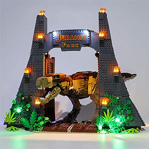 FYHCY Juego de Luces LED para Lego 75936 Jurassic World Jurassic Park: T.Rex Rampage, Juego de Luces de iluminación mejoradas para Lego 75936 (Modelo Lego no Incluido)