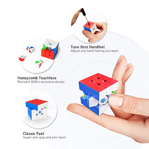 GAN 330 Cube Puzzle Llavero 3x3 Mini Cubo Llaveros Juguetes Regalo 1.2 Pulgadas