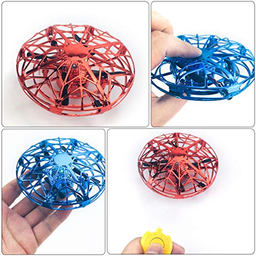 GARNECK 2 Piezas Mini Drone Operado a Mano para Niños Adultos Ovni Juguetes de Bolas Voladoras con Inducción Inteligente Juguete de Bolsillo Hover Juguete Interactivo de Aviones