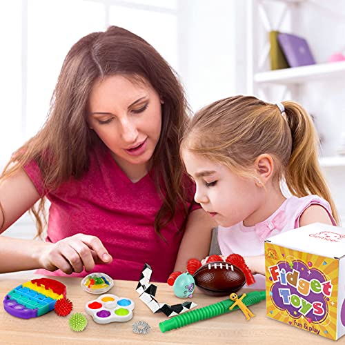 Gemeer 35 Piezas Fidget Toys, Fidget Toys Pack con Simple Dimple para Autismo, Antiestres, Juguetes para Aliviar la Ansiedad, Regalo Anti-ansiedad para Adultos y Personas con Autismo y TDAH