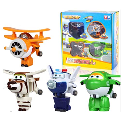 Generies - Juego de 4 figuras de Super Wings Bello, gran Albert Paul Mira Mini