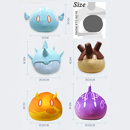 Genshin Impact Slime Monster Plush Toy , Genshin Impact Series Slime Monster peluche peluche suave almohada abrazando Keychian para los fans del juego