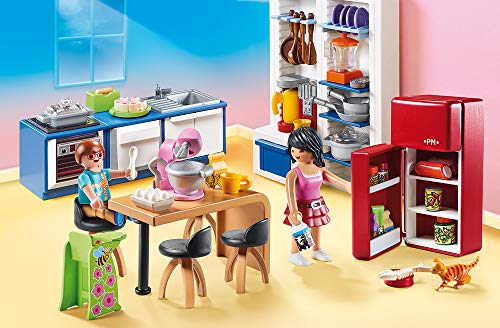 geobra Brandstätter PLAYMOBIL® Dollhouse Juego de 6 Piezas 70206 70207 70208 70209 70210 70211 Cocina + Salón + Dormitorio + Habitación Adolescente + Habitación del Bebé + Baño