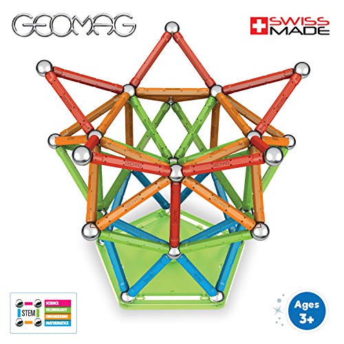 Geomag Confetti Construcciones magnéticas y juegos educativos, 127 piezas (354), Multicolor