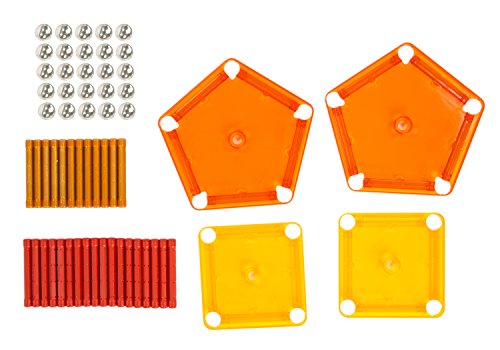 Geomag- Juego de Construcción, 64 Piezas, Color amarillo/naranja (253)