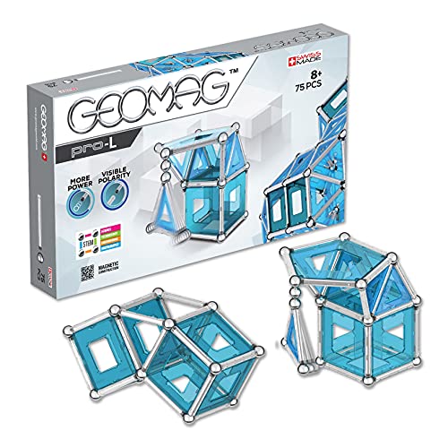 Geomag- Pro-L Construcciones magnéticas y Juegos educativos, Multicolor, 75 Piezas (23)