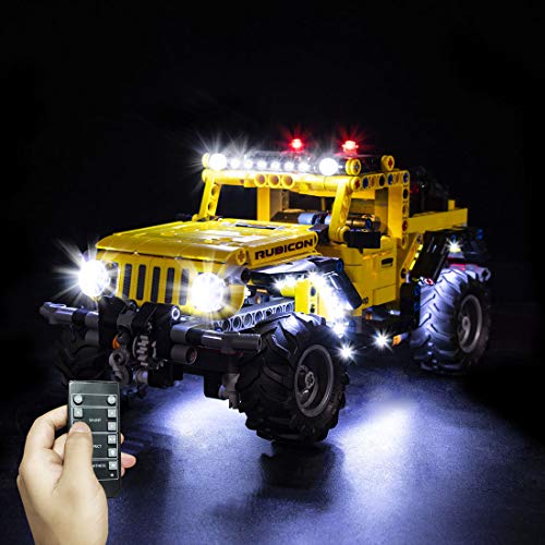 Gettesy Juego de iluminación LED para Lego Technic 42122 Jeep Wrangler Rubicon (compatible con Lego 42122) (no incluye el modelo)