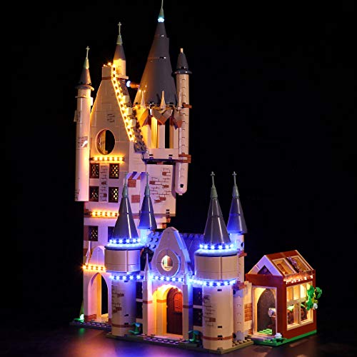 Gettesy Juego de iluminación LED para torre de astronomía Lego 75969 Harry Potter en castillo Hogwarts, iluminación LED, compatible con Lego 75969 (no incluye modelo)