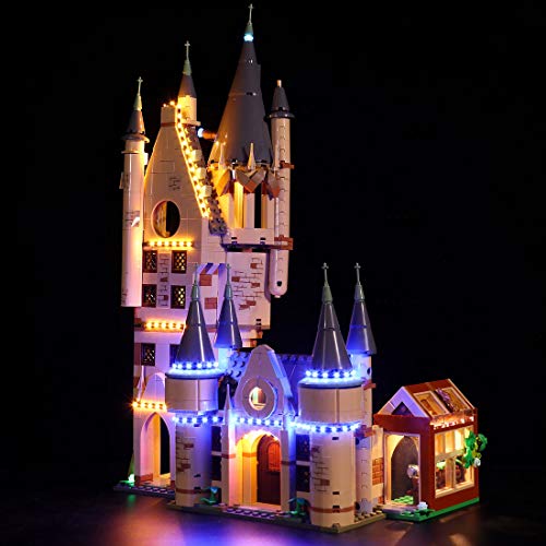 Gettesy Juego de iluminación LED para torre de astronomía Lego 75969 Harry Potter en castillo Hogwarts, iluminación LED, compatible con Lego 75969 (no incluye modelo)