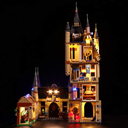 Gettesy Juego de iluminación LED para torre de astronomía Lego 75969 Harry Potter en castillo Hogwarts, iluminación LED, compatible con Lego 75969 (no incluye modelo)