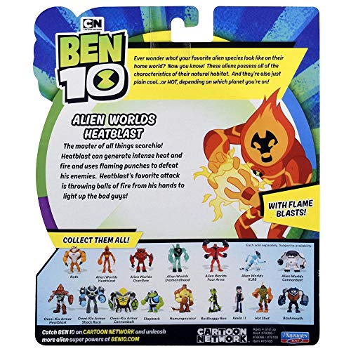 Giochi Preziosi-Ben10 Base A12 S.A.W Heatblast Ben_10 Personajes (BEN58400)